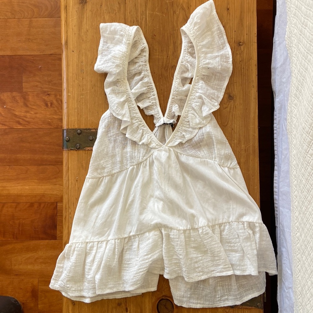Zara white top
